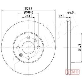 Achetez des Disque de frein ASHIKA 60-00-0709C à prix pour 41,69 €