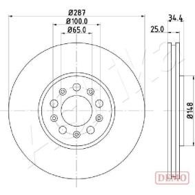 Achetez des Disque de frein ASHIKA 60-00-0901C à prix pour 65,82 €