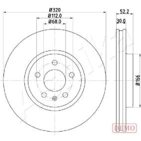 Achetez des Disque de frein ASHIKA 60-00-0917C à prix pour 82,94 €