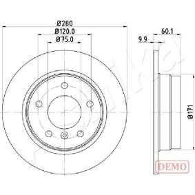 Achetez des Disque de frein ASHIKA 61-00-0107C à prix pour 32,42 €