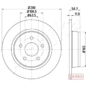 Achetez des Disque de frein ASHIKA 61-00-0302C à prix pour 33,73 €