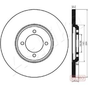 Achetez des Disque de frein ASHIKA 61-00-0318C à prix pour 28,98 €