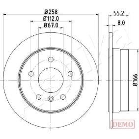 Achetez des Disque de frein ASHIKA 61-00-0500C à prix pour 29,96 €