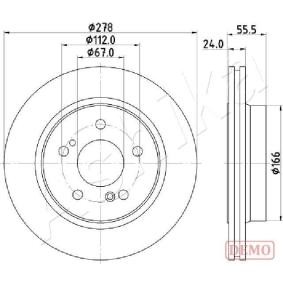 Achetez des Disque de frein ASHIKA 61-00-0506C à prix pour 54,41 €