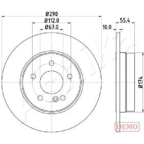 Achetez des Disque de frein ASHIKA 61-00-0507C à prix pour 37,35 €