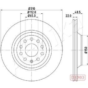 Achetez des Disque de frein ASHIKA 61-00-0903C à prix pour 57,27 €