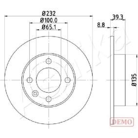 Achetez des Disque de frein ASHIKA 61-00-0921C à prix pour 25,09 €
