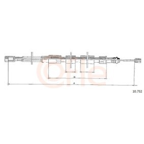 Acquista Cavo freno a mano da COFLE 92.10.732 a buon mercato per soli 9,72 €