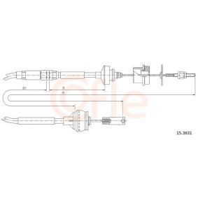 Acquista Cavo frizione da COFLE 92.15.3631 a buon mercato per soli 25,92 €