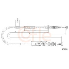Acquista Cavo freno a mano da COFLE 92.17.0600 a buon mercato per soli 18,08 €