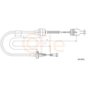 Acquista Cavo frizione da COFLE 92.19.3011 a buon mercato per soli 19,48 €