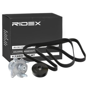 Comprar Juego de correas trapeciales poli V de RIDEX 542R0750 a bajo precio de 75,30 €