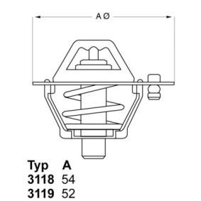 Achetez des Thermostat d'eau WAHLER 3119.88 à prix pour 15,15 €