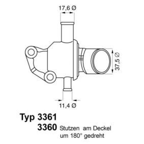 Achetez des Thermostat d'eau WAHLER 3361.87D à prix pour 67,43 €