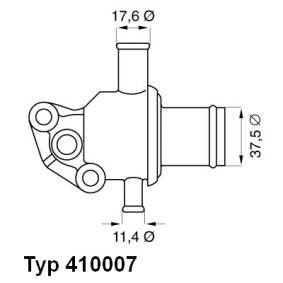 Achetez des Thermostat d'eau WAHLER 410007.87D à prix pour 39,87 €