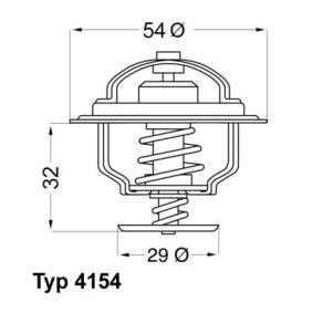 Achetez des Thermostat d'eau WAHLER 4154.82D à prix pour 17,35 €