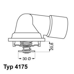 Achetez des Thermostat d'eau WAHLER 4175.92D à prix pour 44,44 €