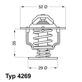 Achetez des Thermostat d'eau WAHLER 4269.78D à prix pour 9,22 €