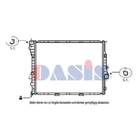 Achetez des Radiateur du moteur AKS DASIS 020230N à prix pour 208,36 €
