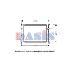 Achetez des Radiateur du moteur AKS DASIS 020270N à prix pour 209,24 €
