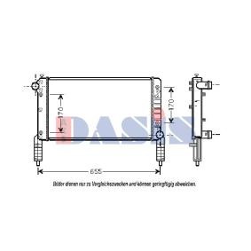 Achetez des Radiateur du moteur AKS DASIS 080056N à prix pour 57,37 €
