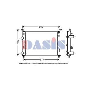 Achetez des Radiateur du moteur AKS DASIS 080089N à prix pour 49,90 €