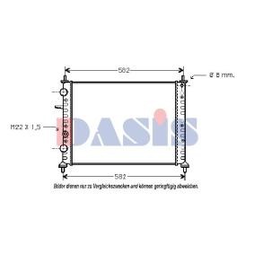 Achetez des Radiateur du moteur AKS DASIS 081060N à prix pour 74,53 €