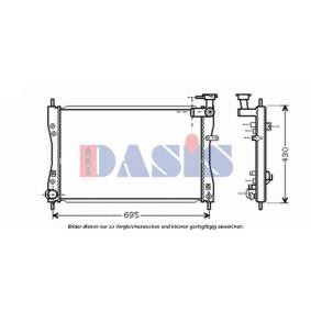 Kjøp Radiator, motorkjøling av AKS DASIS 140079N til den lave prisen 1924,51 NOK