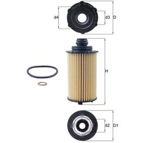 Comprar Filtro de aceite de MAHLE ORIGINAL OX 1310D a bajo precio de 14,07 €