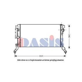 Kjøp Radiator, motorkjøling av AKS DASIS 180071N til den lave prisen 3758,46 NOK