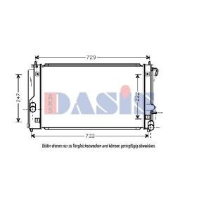 Achetez des Radiateur du moteur AKS DASIS 210094N à prix pour 82,06 €