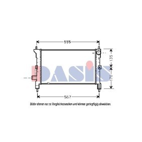 Achetez des Radiateur du moteur AKS DASIS 370030N à prix pour 246,16 €