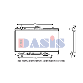 Achetez des Radiateur du moteur AKS DASIS 370180N à prix pour 105,47 €