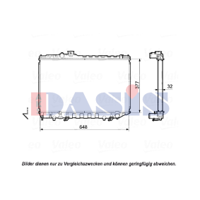 Achetez des Radiateur du moteur AKS DASIS 370380N à prix pour 122,41 €