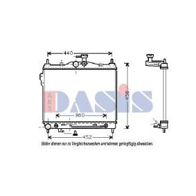 Achetez des Radiateur du moteur AKS DASIS 510029N à prix pour 99,37 €