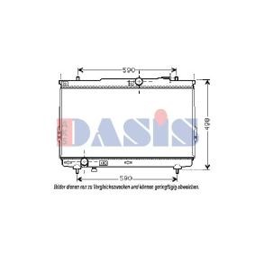 Achetez des Radiateur du moteur AKS DASIS 510035N à prix pour 240,79 €