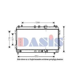 Achetez des Radiateur du moteur AKS DASIS 520021N à prix pour 90,69 €