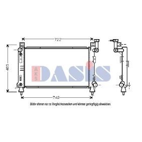 Achetez des Radiateur du moteur AKS DASIS 520520N à prix pour 294,70 €