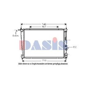 Achetez des Radiateur du moteur AKS DASIS 560008N à prix pour 119,91 €