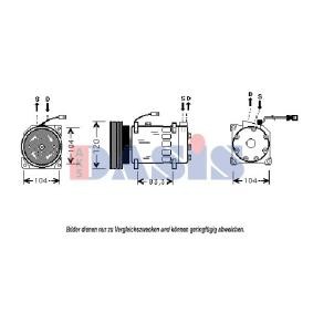 Kjøp AC-kompressor av AKS DASIS 850499N til den lave prisen 6219,50 NOK
