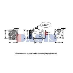 Achetez des Compresseur de climatisation AKS DASIS 850703N à prix pour 192,69 €