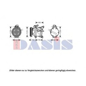 Klimakompressor von AKS DASIS 850743N