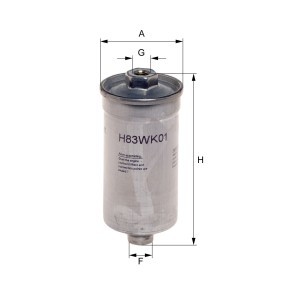 Compre Filtro de combustível da HENGST FILTER H83WK01 a um preço baixo por 30,04 €