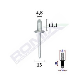 Comprar Clip, parachoques de ROMIX C70372 a bajo precio de 0,68 €