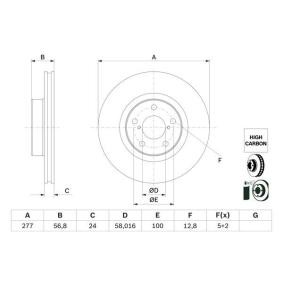 Compre Disco de travão da BOSCH 0 986 479 E69 a um preço baixo por 41,44 €