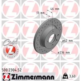 Comprar Disco de freno de ZIMMERMANN 500.2304.52 a bajo precio de 57,99 €