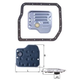 Compre Conjunto do filtro hidráulico, caixa velocidades automática da MAHLE ORIGINAL HX 237D a um preço baixo por 72,55 €