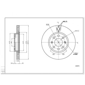 Comprar Disco de freno de HART 229 076 a bajo precio de 25,97 €