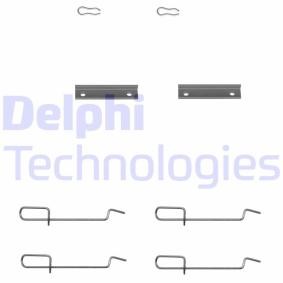 Compre Kit de acessórios, pastilhas de travão da DELPHI LX0142 a um preço baixo por 9,46 €