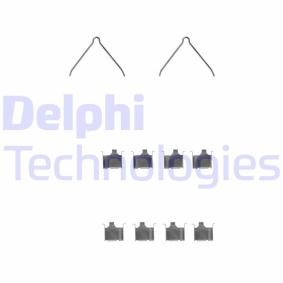 Compre Kit de acessórios, pastilhas de travão da DELPHI LX0229 a um preço baixo por 5,17 €
